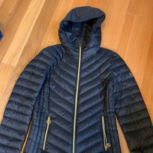 Michael Kors Hooded Jkt Blk Packable Down Fill XS
